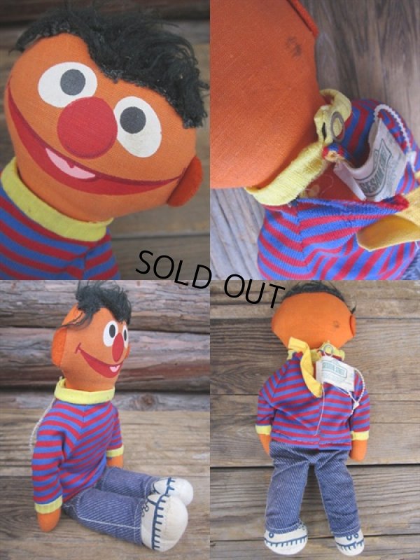 画像2: Vintage Knickerbocker Sesame Street Ernie Rag Doll (PJ092)