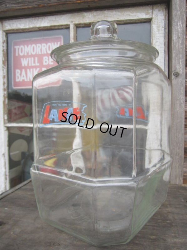 画像1: Vintage LANCE Glass Jar (PJ143)