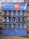 60sVintage AC Spark Plug Glass Storage Jars (PJ171)