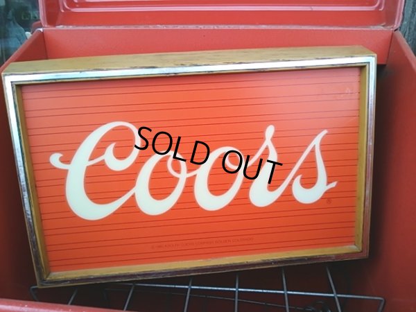 画像1: 80s Vintage Coors Beer Lighted Store Sign (PJ181)