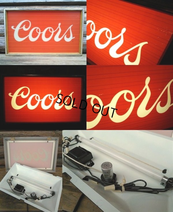 画像2: 80s Vintage Coors Beer Lighted Store Sign (PJ181)