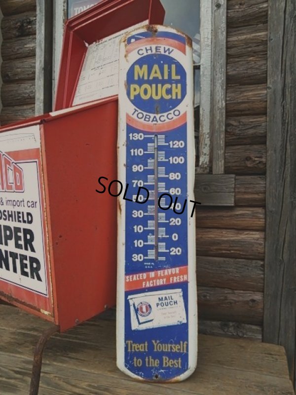 画像1: Vintage Thermometer Mail Pouch Tabacco (PJ185) 