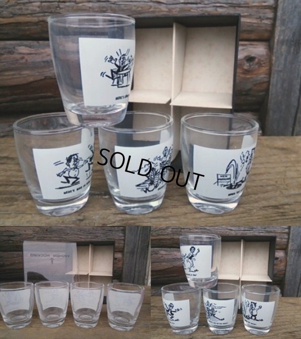 画像2: Vintage Shot Glass Anchor Hocking Set (PJ195)