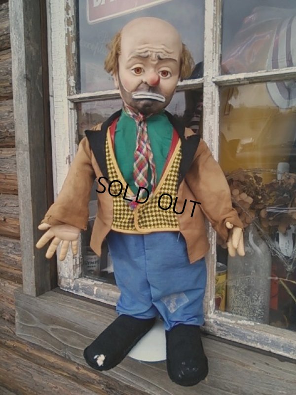 画像1: 50s Vintage Emmett Kelly Doll  (PJ200)