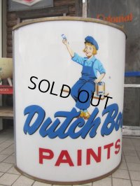 Vintage Dutch Boy Paint / Lighted Sign HUGE！ (PJ243) 