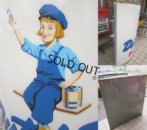 画像2: Vintage Dutch Boy Paint / Lighted Sign HUGE！ (PJ243) 