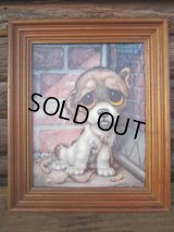 60s GIG Vintage Big Eyes Art Dog #009 (PJ255)