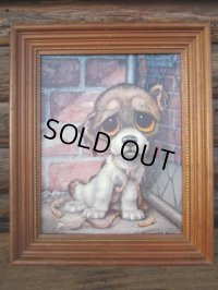 60s GIG Vintage Big Eyes Art Dog #009 (PJ255)