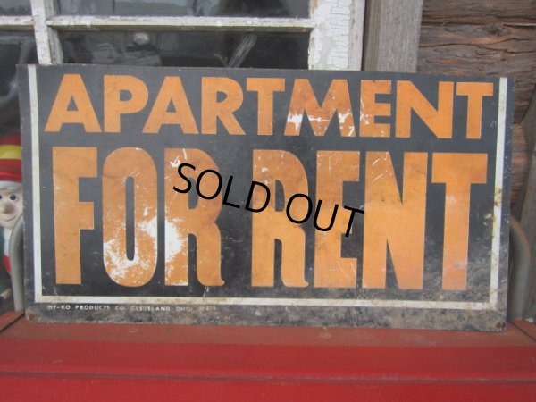 画像1: Vintage Sign / APARTMENT FOR RENT (PJ266) 