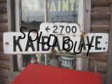 Vintage Road Sign  / KAIBAB AVE (PJ265) 