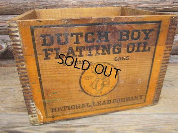 画像1: Vintage Dutch Boy Paint / Wood Box (PJ263)