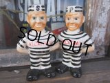 60s Vintage Alcatraz Prisoner Ceramic S&P （PJ293) 