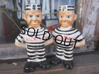 60s Vintage Alcatraz Prisoner Ceramic S&P （PJ293) 