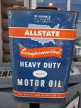 画像1: Vintage Sears ALL STATE 10Quarts Moter Oil Can (NR124) (1)