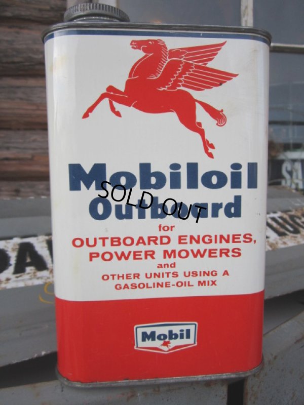 画像1: Vintage Mobil Oil Can #051 (PJ303) 