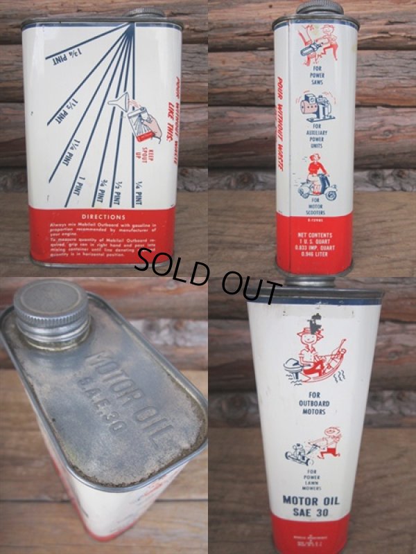 画像2: Vintage Mobil Oil Can #051 (PJ303) 