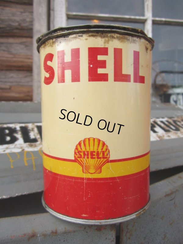 画像1: Vintage Shell Oil Can #011 (PJ300) 