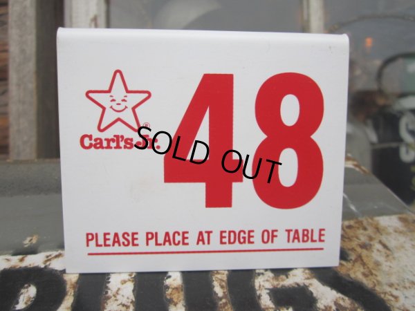 画像1: Carl's Jr Number Plate 48 (PJ304)