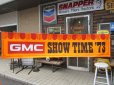 画像1: Vintage GMC SHOW TIME 73 Banner Sign (PJ313) (1)