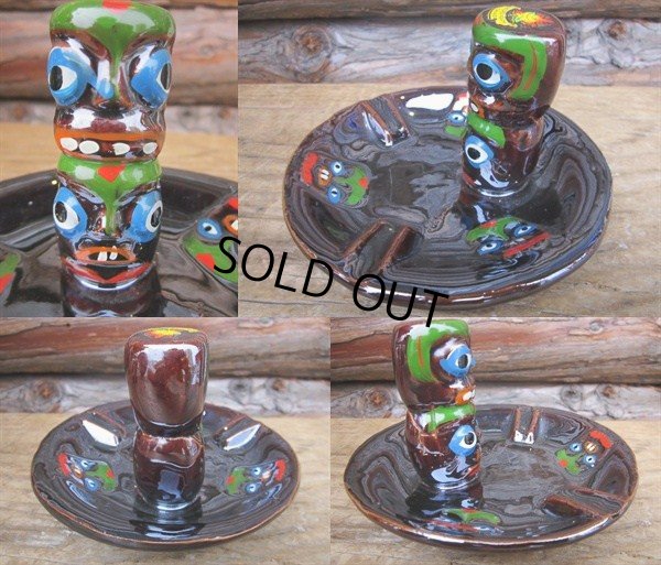 画像2: Vintage Totempole Ceramic Ashtray (PJ335)