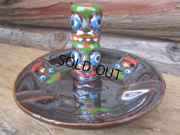 画像1: Vintage Totempole Ceramic Ashtray (PJ335)