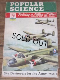 40s Vintage Popular Science Magazine / VOL 140 NO 2 Feb 1942  (PJ349) 