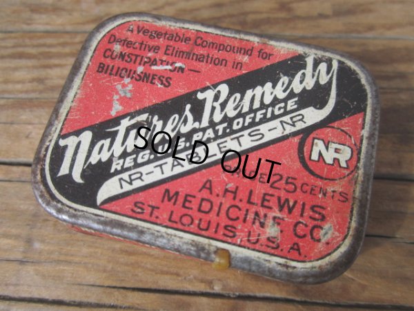 画像1: Vintage NR Tablets Tin Case #S (PJ359)