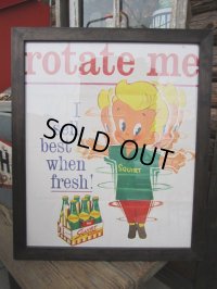 Vintage Squirt Soda Poster W/Frame (PJ429) 