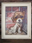 画像1: 60s GIG Vintage Big Eyes Art Dog #016 (PJ433) (1)