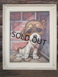 60s GIG Vintage Big Eyes Art Dog #016 (PJ433)