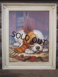 60s GIG Vintage Big Eyes Art Dog #017 (PJ432)