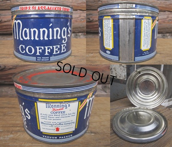 画像2: Vintage Manning's Coffee Tin Can (PJ450)