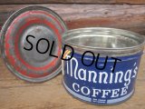 Vintage Manning's Coffee Tin Can (PJ450)