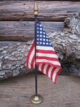 画像1: Vintage US FLAG Old Glory Stars and Stripes #E (PJ462) (1)