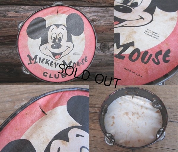 画像2: Vintage Mickey Mouse Club Tambourine (PJ471) 