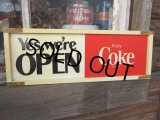 Vintage Coka Cola Sliding Open/Closed Sign (PJ482) 