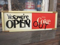 Vintage Coka Cola Sliding Open/Closed Sign (PJ482) 