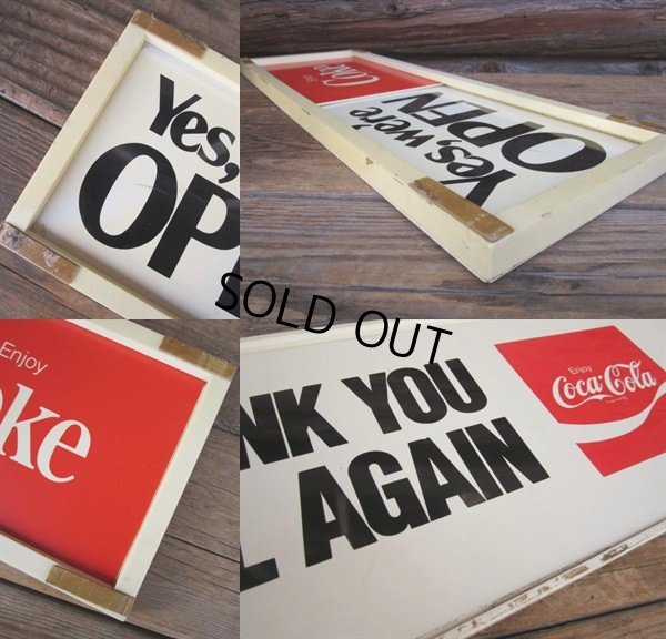 画像3: Vintage Coka Cola Sliding Open/Closed Sign (PJ482) 