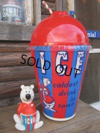 Vintage ICEE BEAR Light Up Store Display Sign (PJ483) 