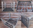 画像2: Vintage Meral Wire Milk Crate Blak (PJ485) (2)