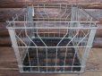 画像1: Vintage Meral Wire Milk Crate Blak (PJ485) (1)