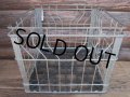 Vintage Meral Wire Milk Crate Blak (PJ485)