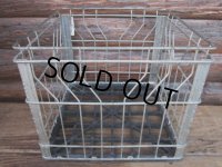 Vintage Meral Wire Milk Crate Blak (PJ485)