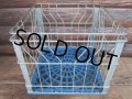 Vintage Meral Wire Milk Crate Blue (PJ484)