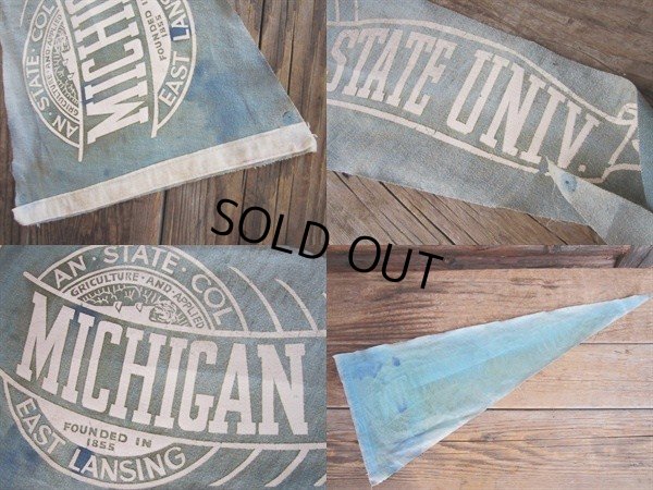 画像2: Vintage College Pennant / MS UNIV (PJ502) 