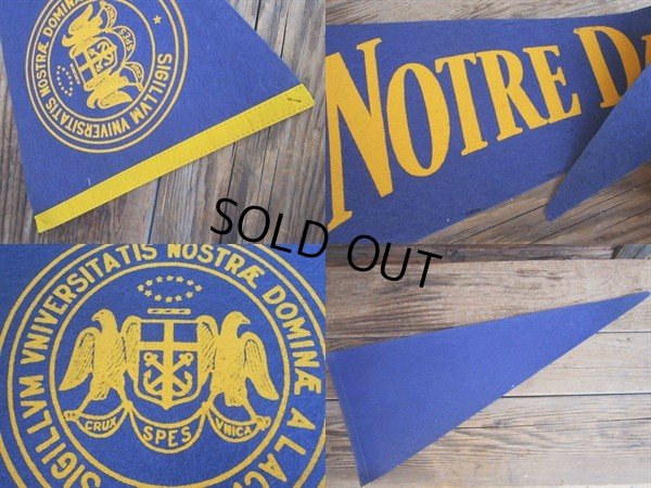 画像2: Vintage Pennant / NOTRE DAME (PJ504) 