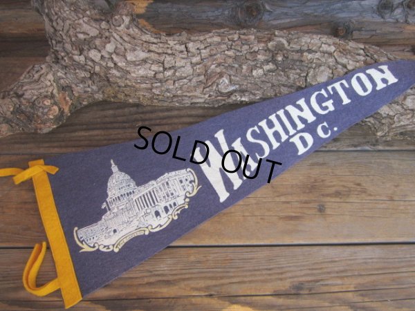 画像1: Vintage Souvenir Pennant / W,D.C (PJ499) 