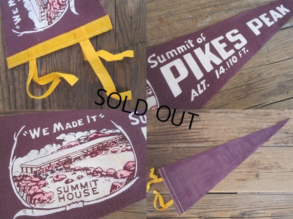 画像2: Vintage Souvenir Pennant / Summit of PP (PJ496) 