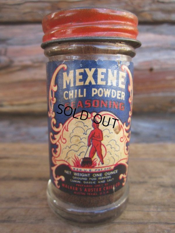 画像1: Vintage MEXENE Chili Powder Bottle (PJ517)