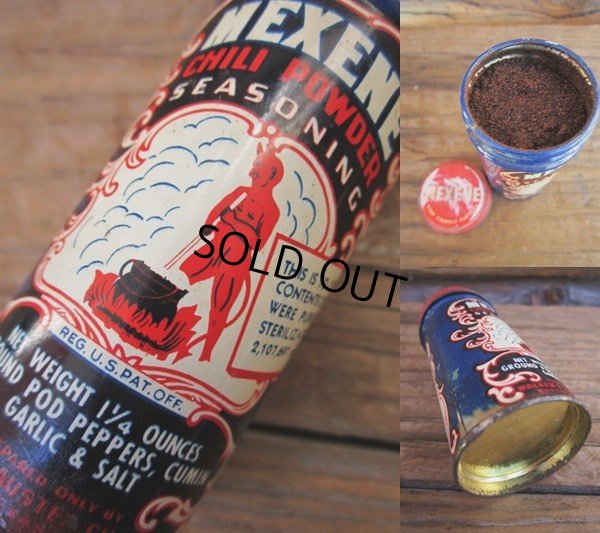 画像2: Vintage MEXENE Chili Powder Can (PJ518)